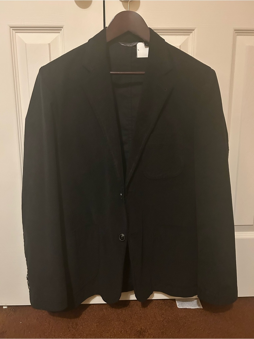 Nautica Men's Black Corduroy Sport Coat Jacket Medium